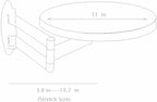 Wall Mounted Folding Table, Perfect for Bedside/Sofa Side/Desk | Floating Desk for Wall,Table for Small Spaces, Bedside Folding Coffee Table,with Heavy-Durability Brackets