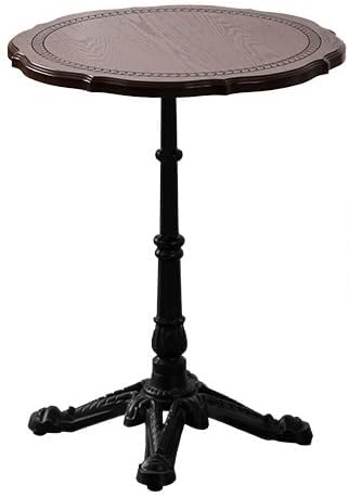ENGENDER Couch Side Table Retro Wooden Round Table Coffee Furniture Sofa Side Dessert Narrow End