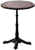 ENGENDER Couch Side Table Retro Wooden Round Table Coffee Furniture Sofa Side Dessert Narrow End