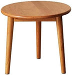 Telephone Table, End Table,Telephone Lighting Side Table,Round Solid Wood Dining Table,Living Room Sofa Side Table,Cherry Wood Round Table(Color:Wood,Size:19.6819.6818.11