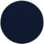 MAKLAINE Modern Transitional Round Spindle Side Table, 17 in Diameter, Navy Blue Painted Rubberwood, Sturdy Pedestal Base, Accent Table for Living Room, Entryway or Bedroom Use
