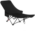 Portable Lightweight Compact Camping Foldable Chair with Carry Bag for Hiking Fishing Beach (Black 1)