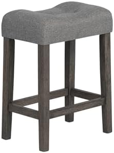 59" Counter Height Bar Table Set with Power Outlet, Industrial Breakfast Table with 3 Padded Stools, 4 Piece Bar Table and Chairs Set for Living Room, Dining Room, Dark Gray
