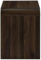 Pemberly Row Modern 2-Piece Wood End Table Set, Walnut Finish, 21.6 in W x 15.7 in D x 21.6 in H, Sturdy Eco-Friendly Build, Drawer Storage, Minimalist Style Bedside or Living Room Tables