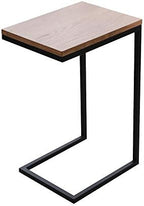 Telephone Table, C-Shaped Sofa Side Table,Nightstand,Living Room Telephone Tables,Coffee Laptop (Color:Wood,Size:15.7411.8123.62in)