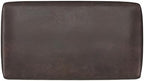 SIMPLIHOME Milltown 27" Wide Vegan Leather Ottoman in Distressed Brown | Contemporary ottoman with a cushioned seat for bedroom seating; rectangle footstool, footrest or bench.