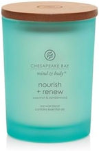Chesapeake Bay Candle Mind & Body Medium Jar Candle Nourish + Renew (Coconut & Sandalwood)