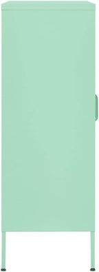 Mint Steel Storage Cabinet 13.8" W x 31.5" L x 40" H, Adjustable Shelves 198 lb Load, Slim Metal Cupboard for Bathroom, Pantry, Living Room & Kitchen, Small Space Organizer