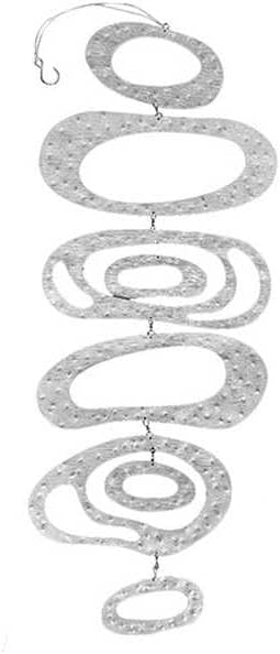 Trenton Gifts Hanging Wind Spinner - Wind Spinners Outdoor Hanging Kinetic Garden Decor - Whirligigs for Yard & Garden - Large Art Deco Design for Outside - Decorative Outdoor Mobiles