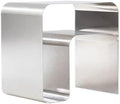 Stainless Steel Side Table, Modern Bedside Table, Integrated Nightstand, Simple Night Stand, Suitable for Bedroom, Living Room, Balcony
