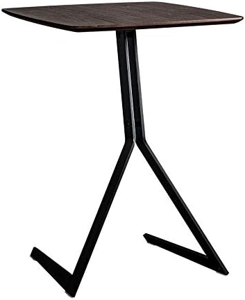 Telephone Table, Industrial Side Table,Telephone/Laptop Side Table,Sofa Side End Table,C Table for Small Space(Color:Wood,Size:17.3217.3223.62in)