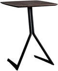 Telephone Table, Industrial Side Table,Telephone/Laptop Side Table,Sofa Side End Table,C Table for Small Space(Color:Wood,Size:17.3217.3223.62in)
