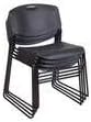 HomeStock Global Glam 42" Square Lounge Table Cherry/Black with 4 Nesting Chairs, Black - Ergonomic Breakroom Furniture Set for Staff Break Room, Tables & Chair, Breakroom Set