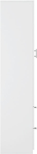 White Pantry Cabinet with Door and 2 Drawers, 70.87" Tall Freestanding Kitchen Storage Cabinet with Adjustable Shelves for Kitchen, Dining Room, Living Room