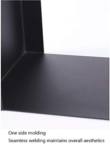 Telephone Table, Black Sofa Side End Tables Living Room,C Shaped End Table,Carbon Steel Telephone Tables,Snack Side Table for Sofa Couch and Bed(Color:Black,Size:15.7414.
