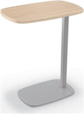 MooreCo Luly Tablet Side Table Beigewood Laminate 26Hx22Wx14D