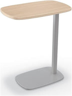 MooreCo Luly Tablet Side Table Beigewood Laminate 26Hx22Wx14D