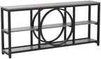 Tribesigns Extra Long Console Table, 70.9" Sofa Table with 3 Tier Shelves | Narrow Sofa Tables with 3 Tier Wood Storage Shelves, Industrial Metal Frame for Entryway Hallway Living Room Behind Couch