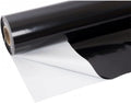 Farm Plastic Supply Crawl Space Vapor Barrier, 20 mil - Thick Plastic Sheeting, Drop Cloth Moisture Barrier for Crawl Space Encapsulation, Heavy Duty Polyethylene, Black & White Panda Film (6' x 100')