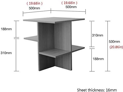Telephone Table, Assemble Coffee Table,Sofa Side Table,Mobile Square Table,Telephone Table,2 Colors(Color:White,Size:19.6819.6820.86in)