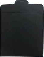 25pcs CD DVD Sleeves Black Kraft Paper DVD Envelopes,Cardboard Envelopes Storage Holder Covers for CD/DVD Packaging