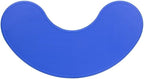 Flash Furniture 35''W x 65''L Half-Moon Blue Plastic Height Adjustable Activity Table