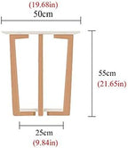 Telephone Table, Round Sofa Side End Tables Coffee Table/Nightstand,Plant/Telephone/Vase Holder for Living Room Bedroom Small Space(Color:Wood Grain,Size:19.6819.6821.65i