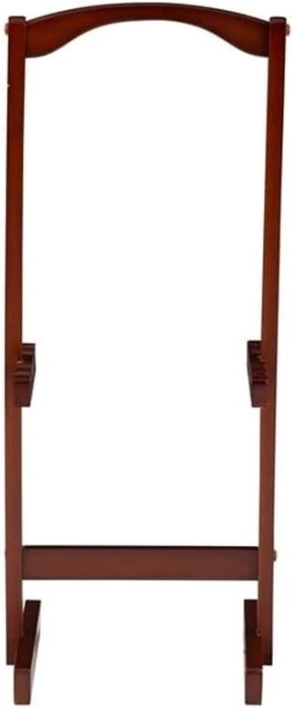 Riverbay Furniture 5 Piece TV Tray Table Set, Faux Marble Tops, Rubberwood and MDF, Brown Finish, Includes 4 Folding Tray Tables and 1 Storage Stand, Compact Design for Living Room or Home Use