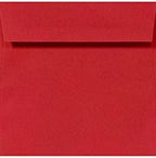 LUXPaper Square Invitation Envelopes | Peel & Press | 4" x 4" | Ruby Red | 80lb. Text | 50 Qty
