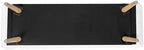 HomePop 60" Modern Storage Bench with Wood Legs - Sherpa Cream