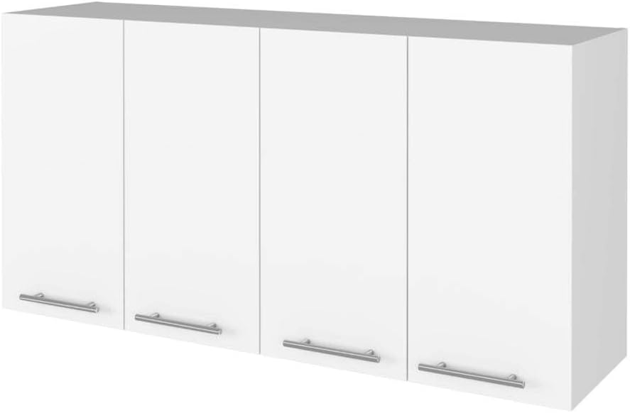 5-Shelf 4-Door Kitchen Set with Island and Wall Cabinet | Includes 5 shelves and 4 doors for expanded storage capacity
