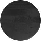 SIMPLIHOME Boyd 13" Wide Solid Wood Round End Table in Black
