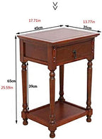 Telephone Table, American Bedside Table with Drawers,The Sofa Beside The Cabinet,Solid Wood Side Table,Living Room Flower Rack,Fish Tank Rack,Telephone Side Table