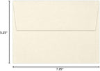 LUXPaper A7 Invitation Envelopes | Peel & Press | 5 1/4" x 7 1/4" | Natural Linen | 80lb. Text | 1,000 Qty