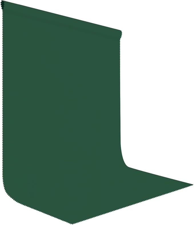 6x9FT Dark Green Screen Backdrops for Photography, Virtual Green Screen Backdrop Pieces for Zoom Meetings, Curtains for Party Decoration Video Shooting