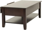 Finish 3pc Occasional Table Set Living Room 1x Coffee Table 2X End Tables Wooden Classic Drawers Open Storage Shelf Base