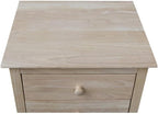 25"H Solid Wood Bedroom Nightstand with 3 Drawers, Parawood Construction, Paint or Stain in Any Color, Durable and Eco-Friendly, Unfinished