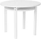 Lipper International Child's Round Table with Shelf and 2 Chairs, White