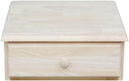 IC INTERNATIONAL CONCEPTS Nightstand Unfinished