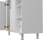Home Square 2-Piece Set with Storage Pantry Cabinet & Two-Door Cabinet