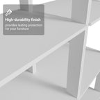 Madesa Kitchen Pantry Storage Rack with 2 Drawers and Open Shelves 74" L Multiuse Modular Cabinet for Kitchen Organization - White