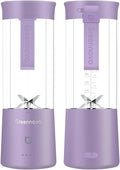 Portable Blender 500ml Personal with 6 Sharp Blades Rechargeable 5000mAh 18000-22000rpm Power for Shakes & Smoothies, BPA Free, for Kitchen, Office, Gym, Hiking(purple)