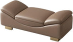 Modern End of Bed Bench, Indoor Entryway with Metal Legs, Cushioned Ottoman for Living Room, Bedroom, Dining, Hallway Entryway(Brown,150 * 50 * 50cm)