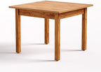 LITTLE TREE 39 Inches Square Dining Table for 4 People, Brown Wooden Kitchen Table Small Dinner Table, Modern Dining Room Tables for Living Room, Kitchen, Oak Brown