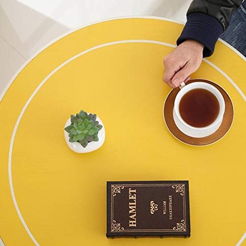 Telephone Table, Solid Wood End Table,Sofa Side Table,Living Room Telephone Coffee Table,Cottage Style Accent Table ，2 Colors(Color:Bright Yellow,Size:26.7726.77in)