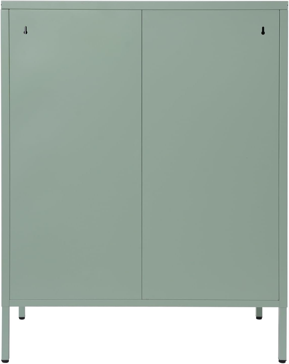 Accent Cabinet with Glass Doors – 3 Tier Storage, Modern Coffee Bar Station Pantry Cupboard Accent Cabinet for Kitchen Living Room Bedroom Bathroom, 31.5"x15.8"x40"(Green)