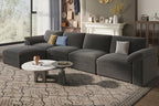 EASE MOOSE Oversized Sectional Modular Sofa,Extra Large L Shaped Couch Wide Deep Seat, Modern Comfy Modular Cloud Couch for Living Room,Removable and Washable