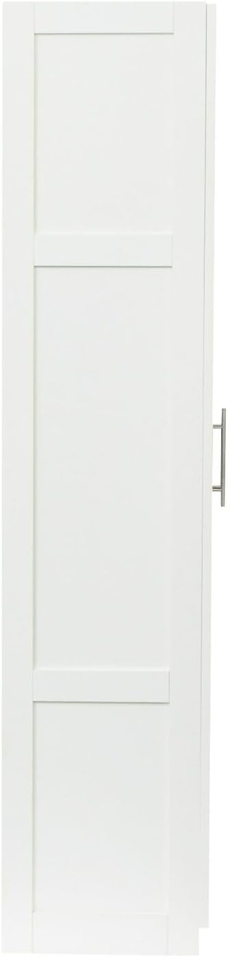 White Pantry Cabinet with 2 Doors and Adjustable Shelves, 70.87" Tall Kitchen Storage Cabinet, Freestanding Cupboard for Kitchen, Dining, Living, Bathroom and Laundry