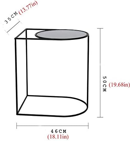 Telephone Table, Sofa Side End Table C Table Coffee Tables Telephone Tables Geometric Modern Glass and Metal Side End Table Stand
