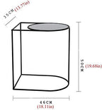 Telephone Table, Sofa Side End Table C Table Coffee Tables Telephone Tables Geometric Modern Glass and Metal Side End Table Stand